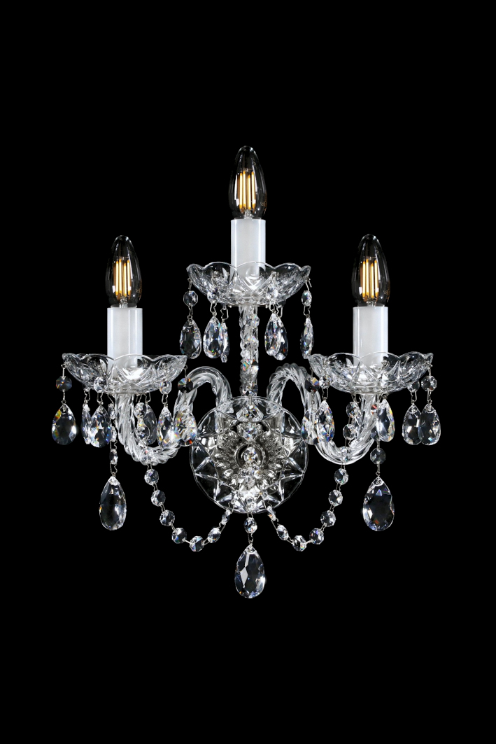 MIRKA III. FULL CUT WHITE NICKEL CE-crystal exclusive
